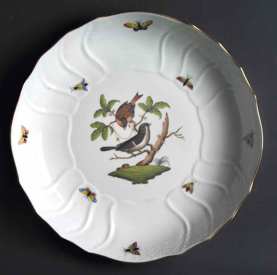 Rothschild Bird (RO) 10" Round Vegetable Bowl by Herend-1