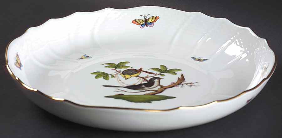 Rothschild Bird (RO) 10" Round Vegetable Bowl by Herend-1