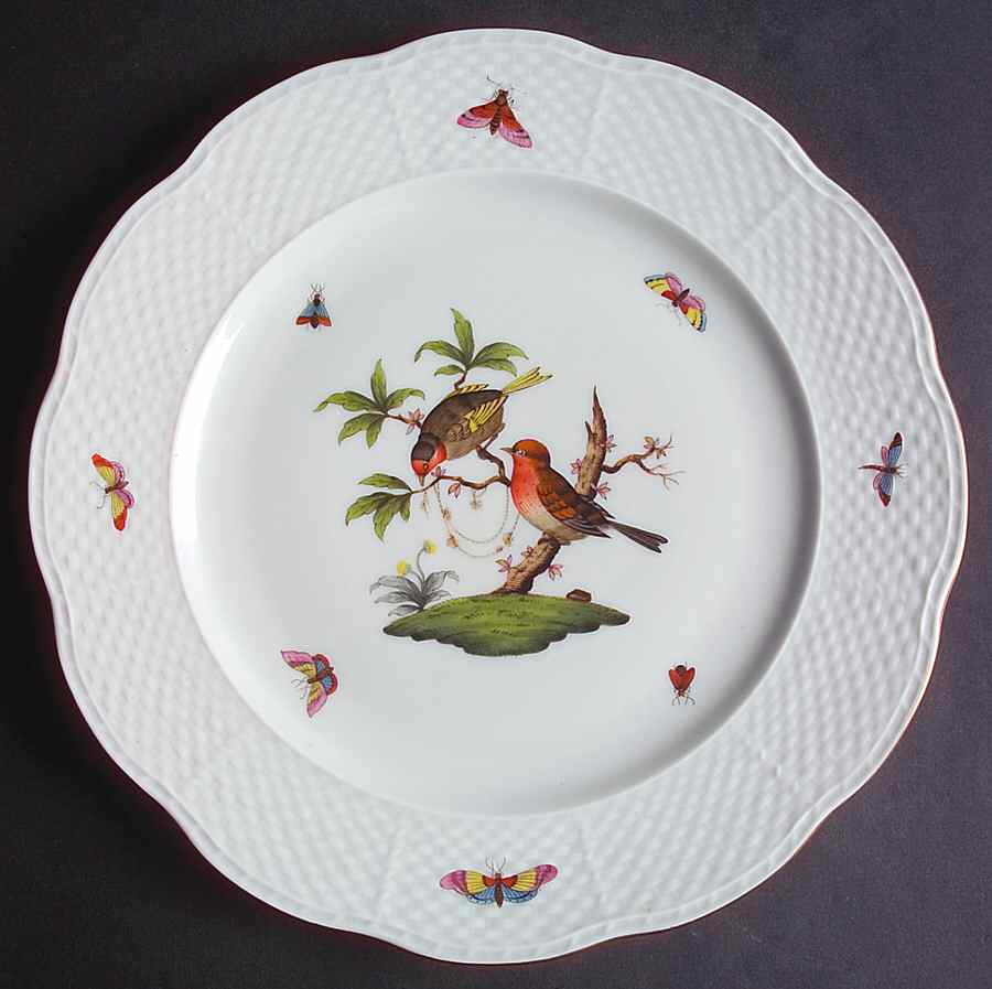 Rothschild Bird (RO) Service Plate (Charger) by Herend-1