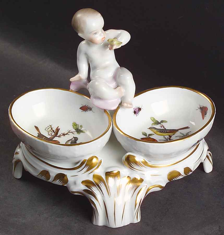 Rothschild Bird (RO) Double Salt Dip by Herend-1