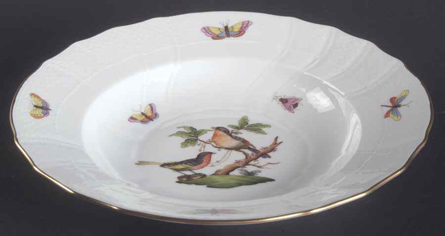 Rothschild Bird (RO) Rim Soup Bowl by Herend-1