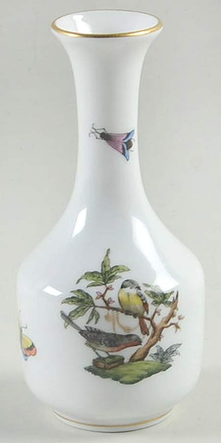 Rothschild Bird (RO) 4" Bud Vase by Herend-1
