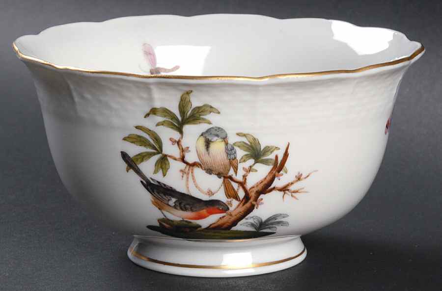Rothschild Bird (RO) Open Sugar Bowl by Herend-1