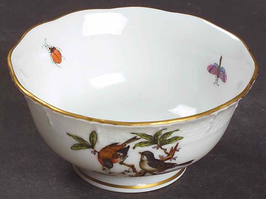 Rothschild Bird (RO) Mini Open Sugar Bowl by Herend-1