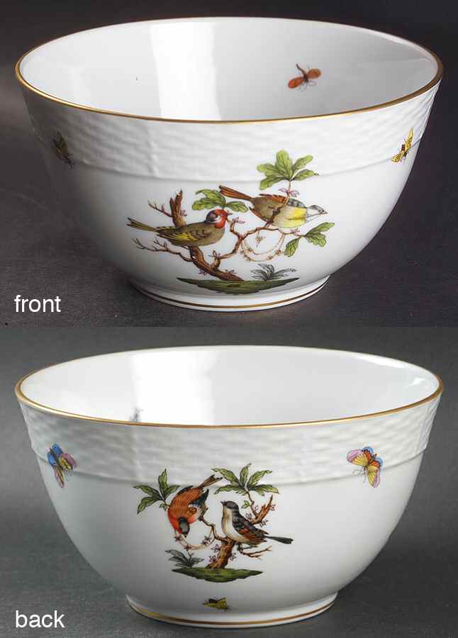 Rothschild Bird (RO) 6" Round Serving Bowl by Herend-1