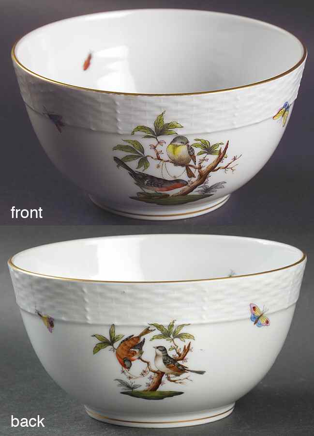 Rothschild Bird (RO) 6" Round Serving Bowl by Herend-1