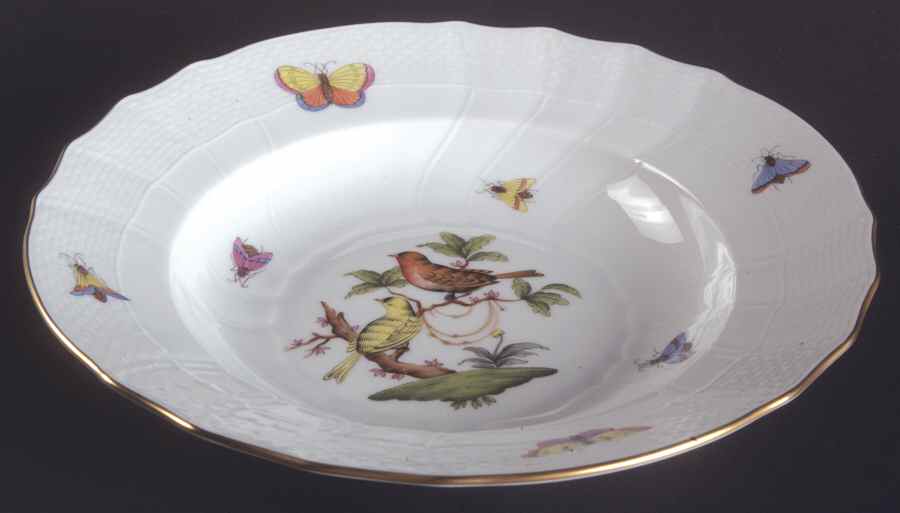 Rothschild Bird (RO) Rim Soup Bowl by Herend-1