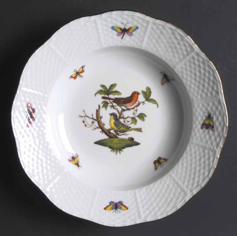 Rothschild Bird (RO) Rim Soup Bowl by Herend-1