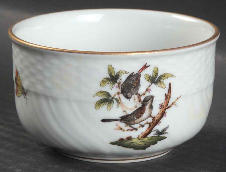 Rothschild Bird (RO) Mini Sugar Bowl No Lid by Herend-1