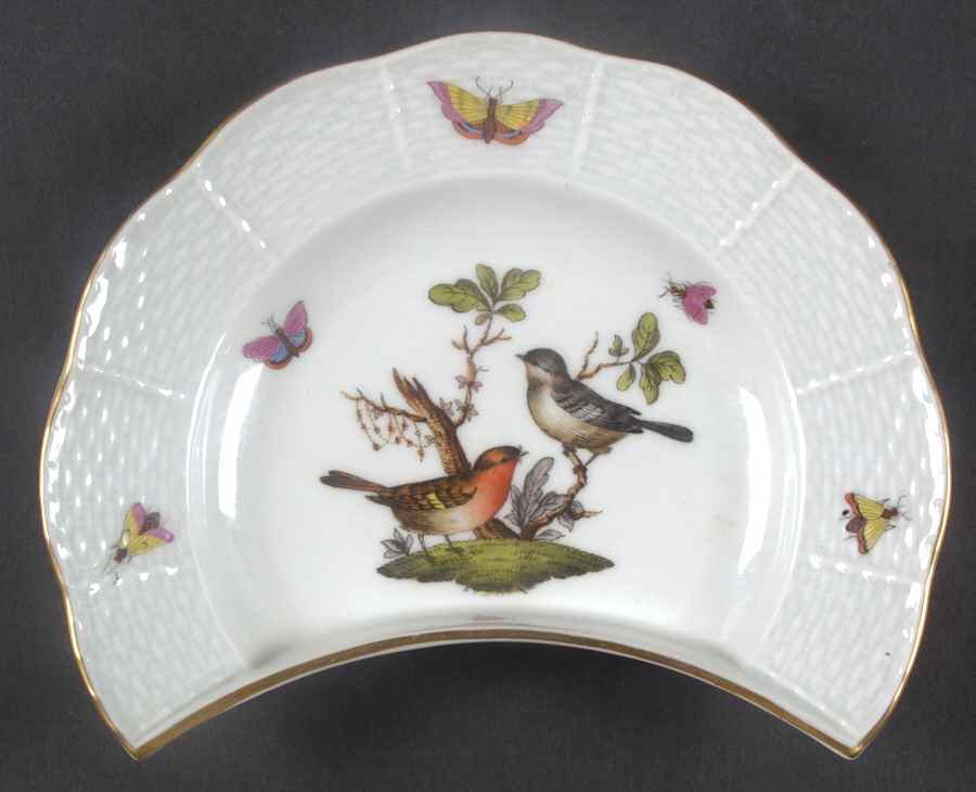 Rothschild Bird (RO) Crescent Salad Plate by Herend-1