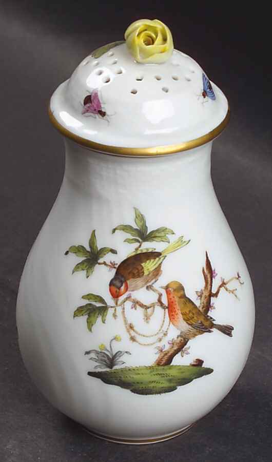 Rothschild Bird (RO) Sugar Shaker & Lid by Herend-1