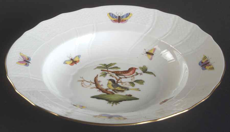 Rothschild Bird (RO) Rim Soup Bowl by Herend-1