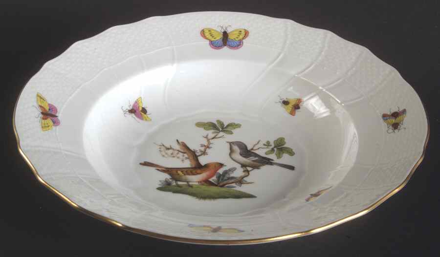 Rothschild Bird (RO) Rim Soup Bowl by Herend-1