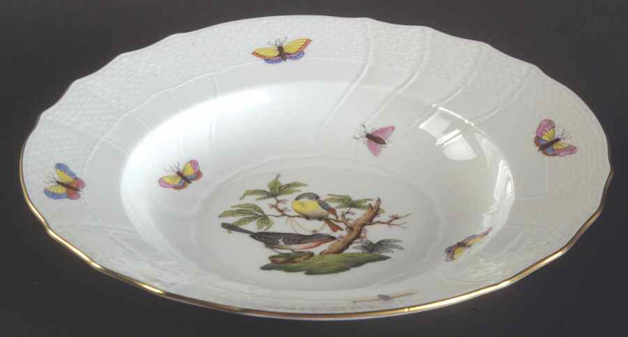 Rothschild Bird (RO) Rim Soup Bowl by Herend-1