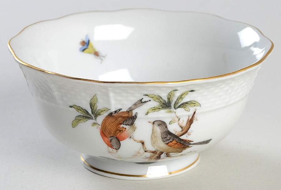 Rothschild Bird (RO) Open Sugar Bowl by Herend-1