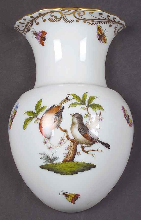 Rothschild Bird (RO) 6" Wall Pocket Vase by Herend-1