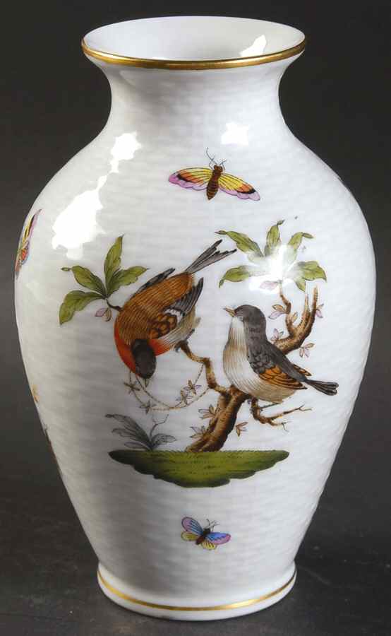 Rothschild Bird (RO) 5" Vase by Herend-1