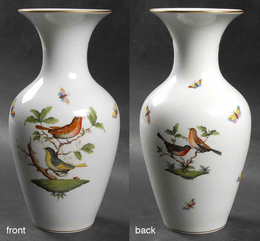 Rothschild Bird (RO) 9" Vase by Herend-1
