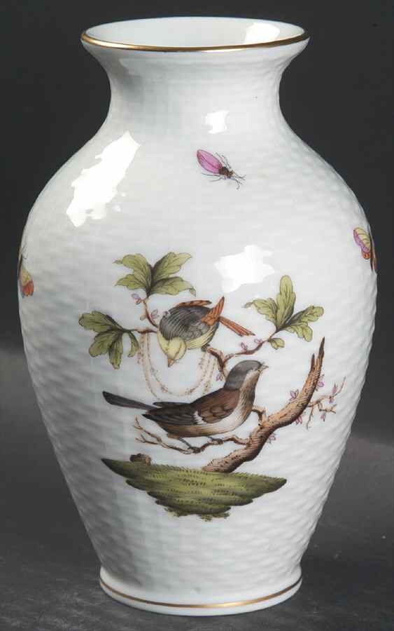Rothschild Bird (RO) 5" Vase by Herend-1