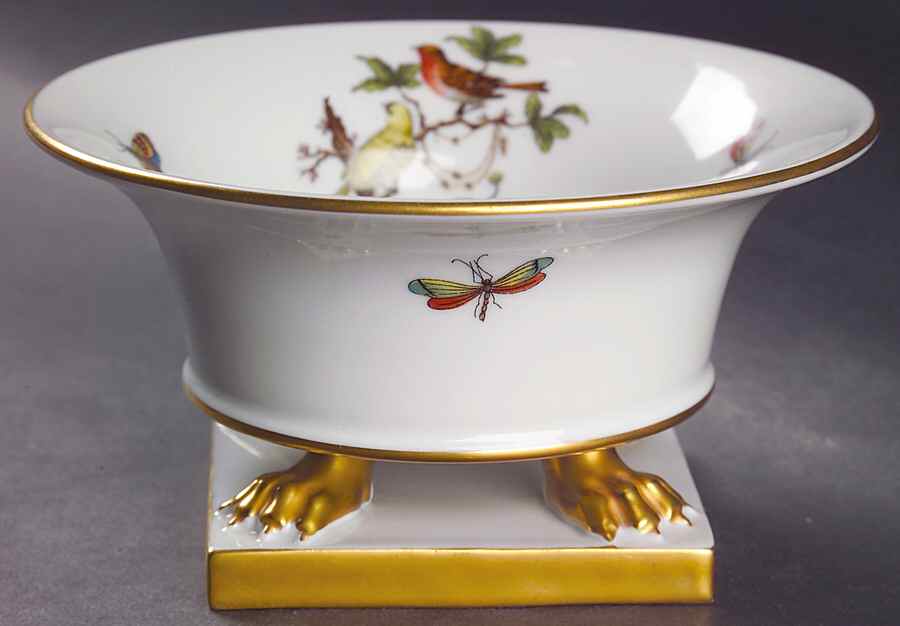 Rothschild Bird (RO) 3" Footed Urn by Herend-1