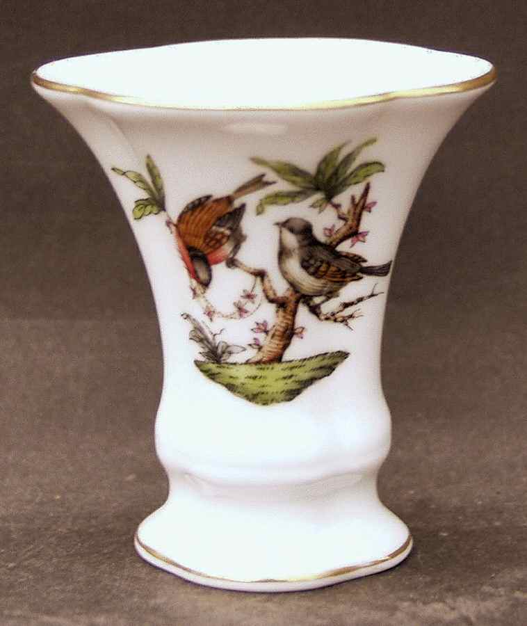 Rothschild Bird (RO) 2" Vase by Herend-1
