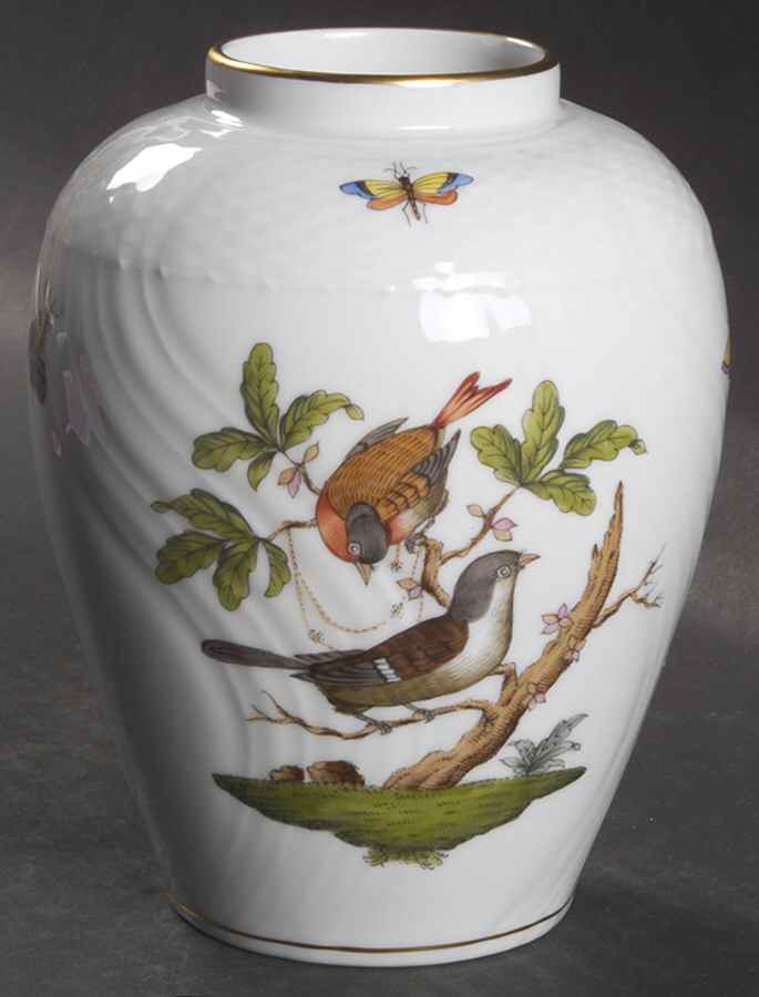 Rothschild Bird (RO) 5" Vase by Herend-1