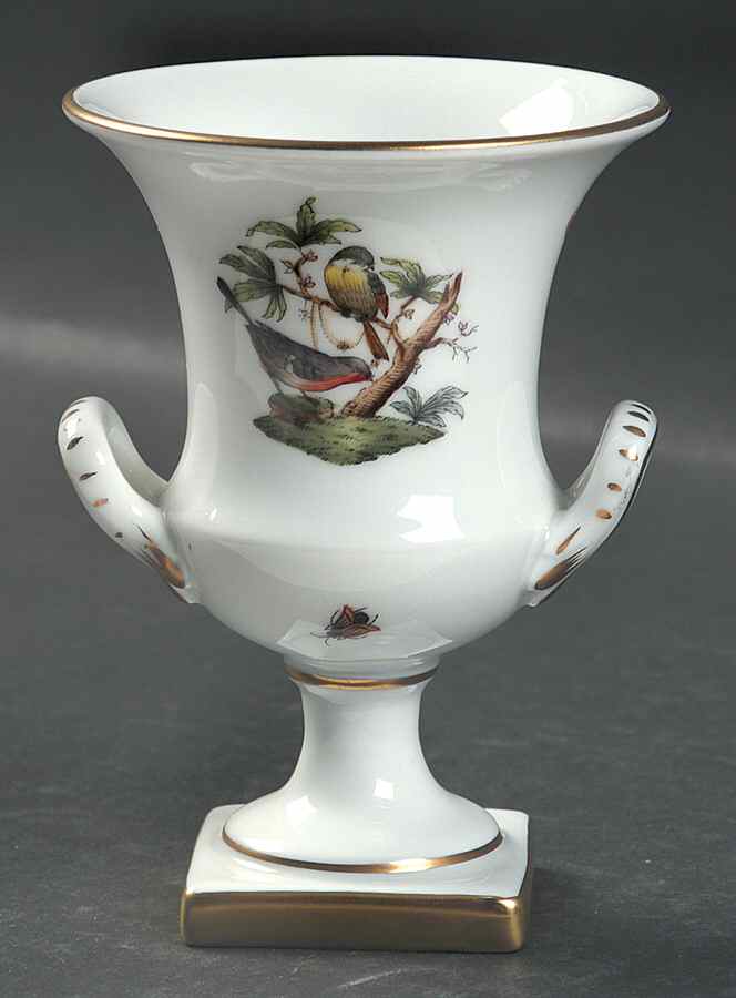 Rothschild Bird (RO) Urn Bud Vase by Herend-1