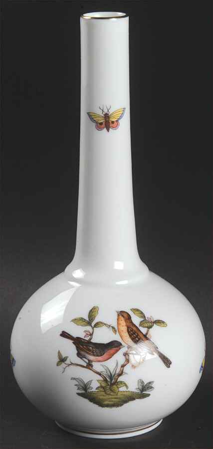 Rothschild Bird (RO) 7" Bud Vase by Herend-1
