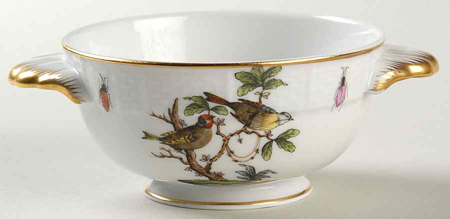 Rothschild Bird (RO) Cream Soup Bowl by Herend-1