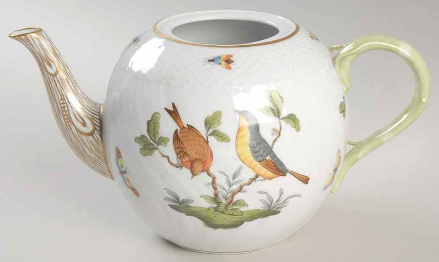Rothschild Bird (RO) Teapot No Lid by Herend-1