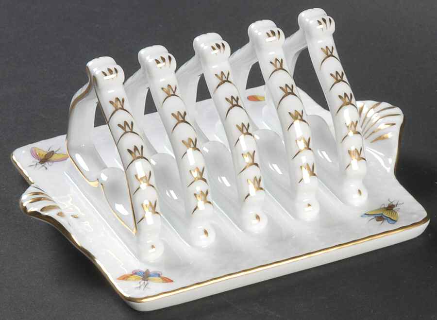 Rothschild Bird (RO) 4 Slice Toast Server by Herend-1
