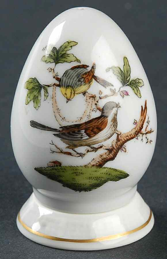 Rothschild Bird (RO) Salt Shaker & Ceramic Stopper by Herend-1