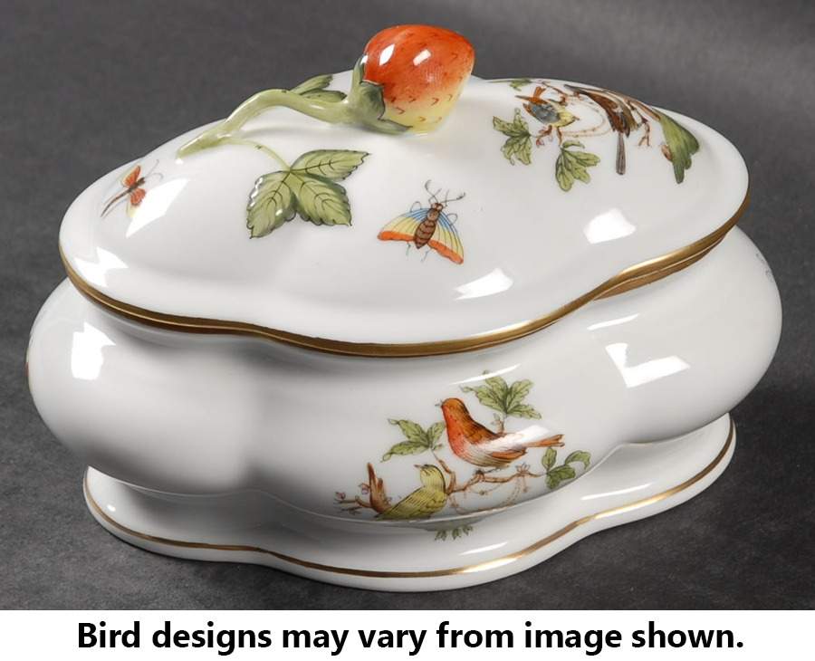 Rothschild Bird (RO) Bon Bon & Lid by Herend-1