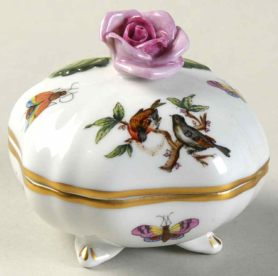 Rothschild Bird (RO) Bon Bon & Lid by Herend-1