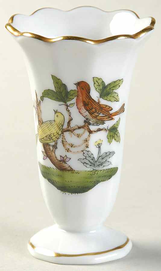 Rothschild Bird (RO) 2" Bud Vase by Herend-1