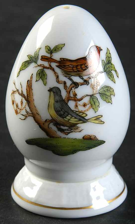 Rothschild Bird (RO) Salt Shaker & Ceramic Stopper by Herend-1
