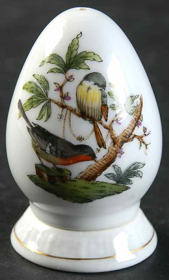 Rothschild Bird (RO) Pepper Shaker & Ceramic Stoppr by Herend-1