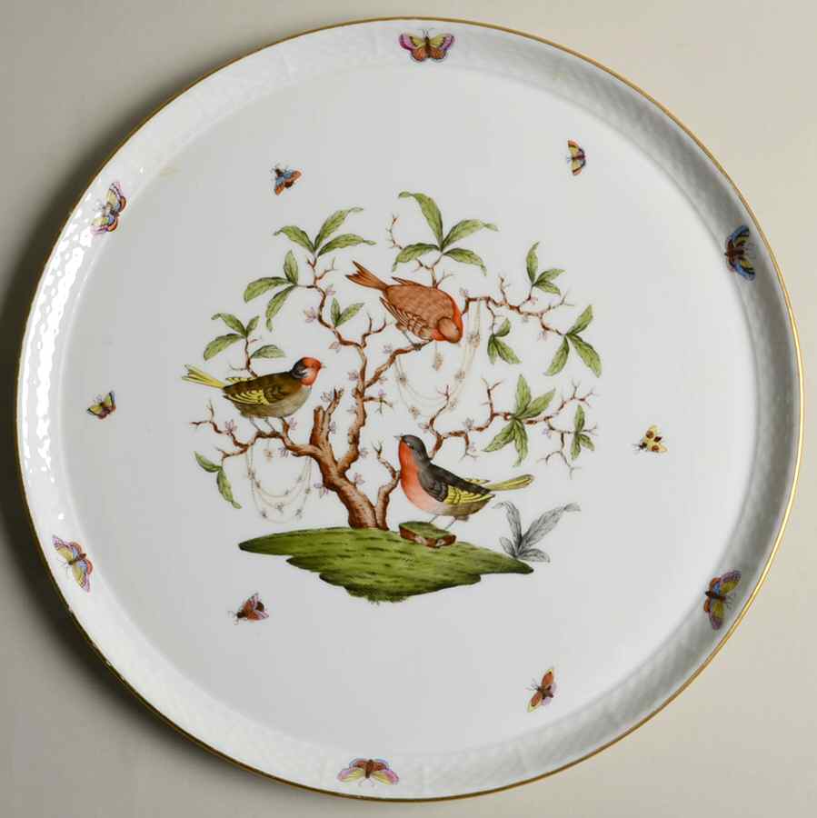 Rothschild Bird (RO) Tray for 7 Piece Hors D'Ouevre Set by Herend-1
