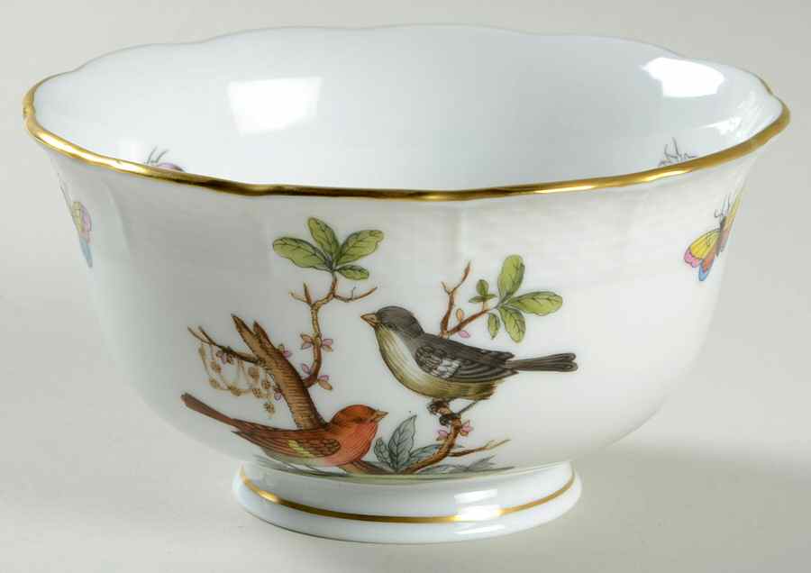 Rothschild Bird (RO) Open Sugar Bowl by Herend-1
