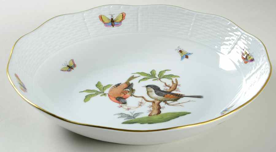 Rothschild Bird (RO) 10" Round Vegetable Bowl by Herend-1