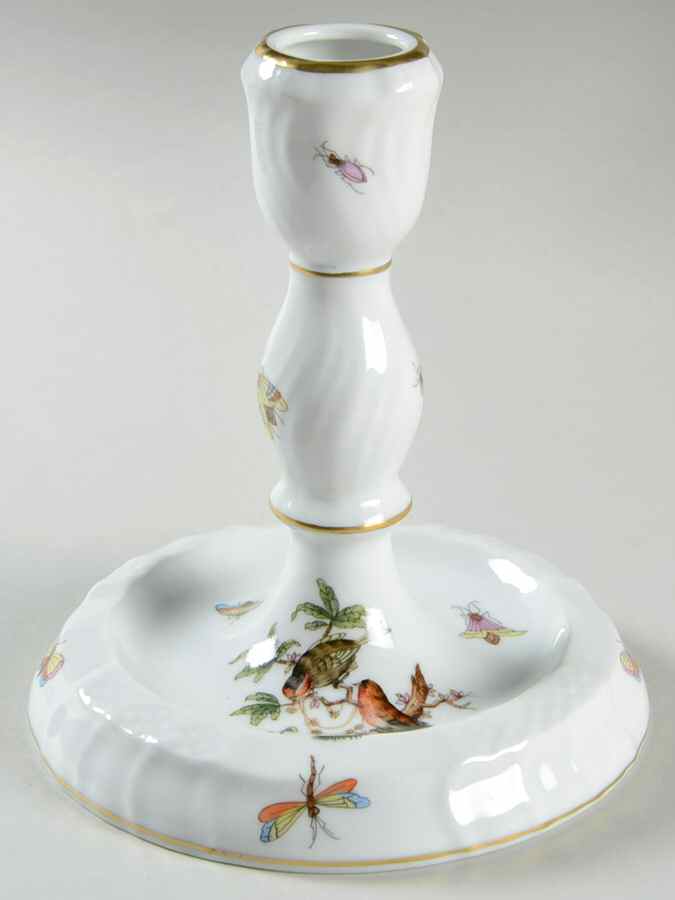Rothschild Bird (RO) 5" Candlestick by Herend-1