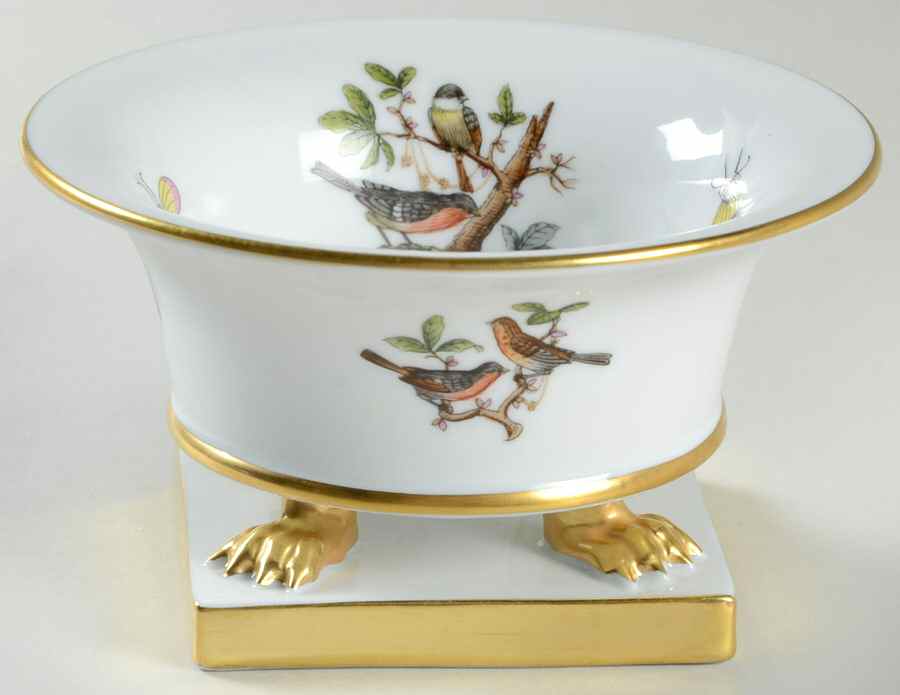 Rothschild Bird (RO) 2" Clawfooted Urn by Herend-1