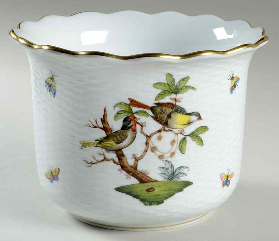 Rothschild Bird (RO) 5" Cachepot by Herend-1