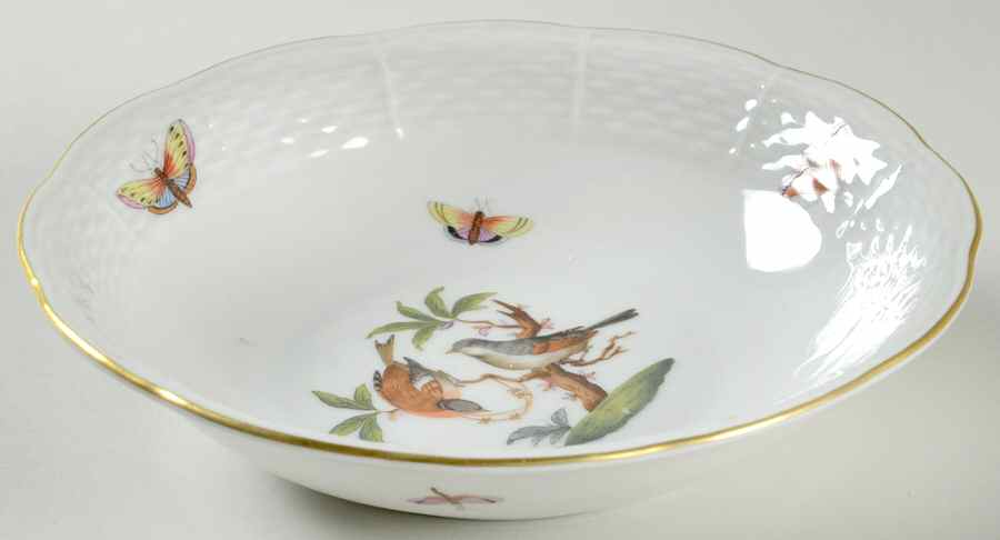 Rothschild Bird (RO) Fruit/Dessert (Sauce) Bowl by Herend-1