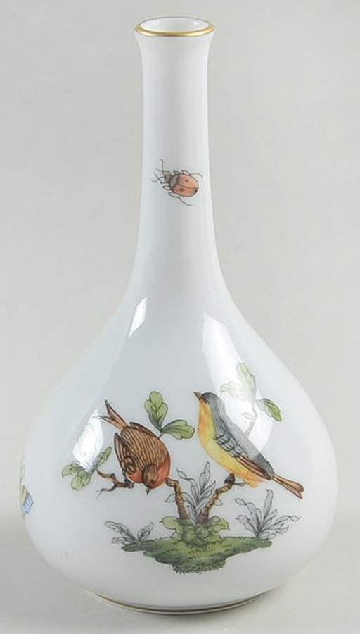 Rothschild Bird (RO) 5" Bud Vase by Herend-1