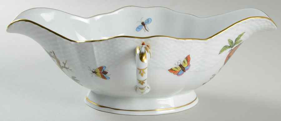 Rothschild Bird (RO) Open Sauce Boat by Herend-1