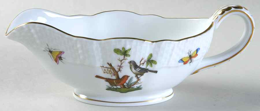 Rothschild Bird (RO) Open Sauce Boat by Herend-1
