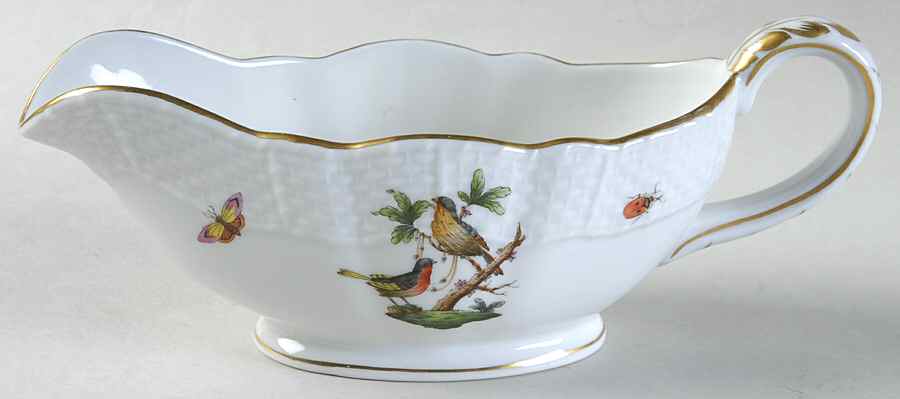 Rothschild Bird (RO) Open Sauce Boat by Herend-1