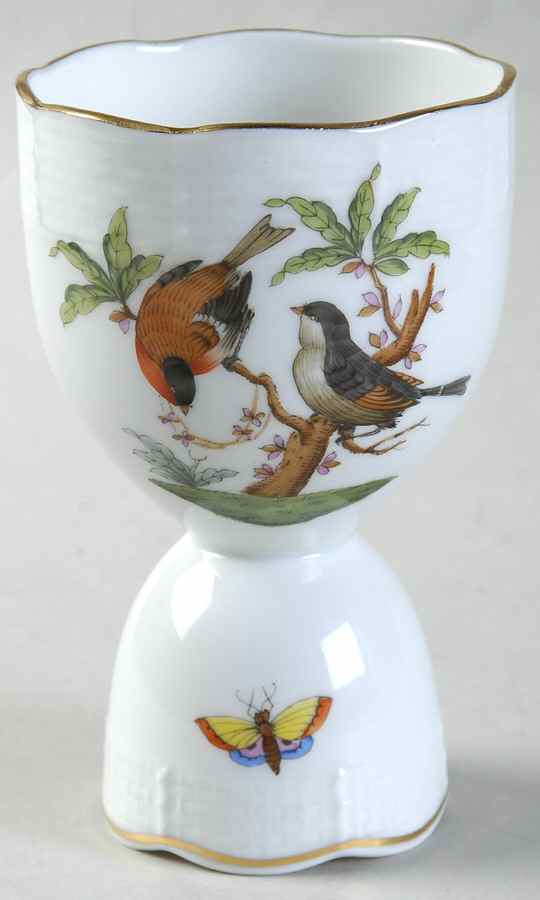 Rothschild Bird (RO) Double Egg Cup by Herend-1