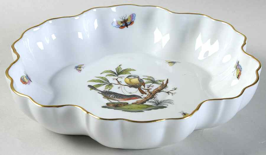 Rothschild Bird (RO) 8" Melon Bowl by Herend-1